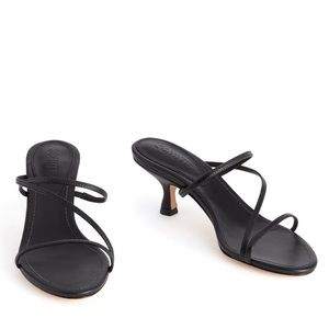 Schutz strappy kitten heels